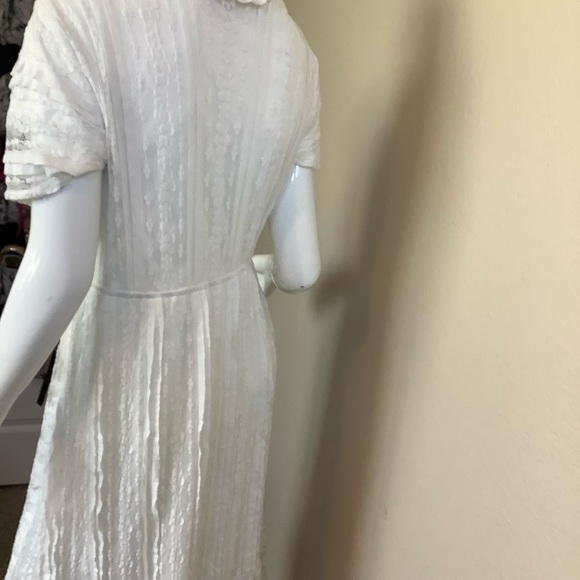 Jessakae Elegant White Lace Short Sleeve Dress - Picture 8 of 9